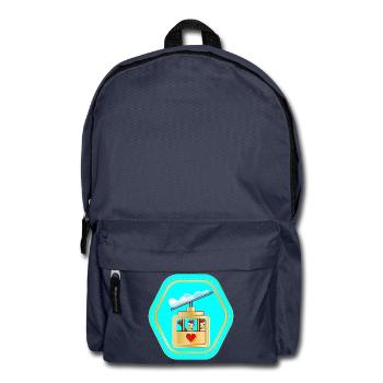 SKIFAHREN PAARE - HÜHNER COMIC - Rucksack - Navy - Vorne