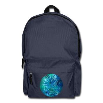 Summer colours - hand-painted by Martina Eßer - Backpack - navy - Front