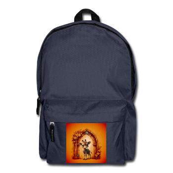 Reliquaire du kangourou dans le jardin des horloges - Sac à dos - bleu marine - Devant