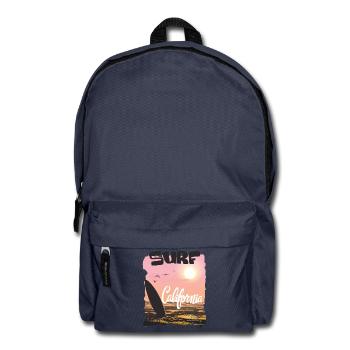 California Surfer Sunset - Backpack - navy - Front