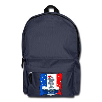 Frohe Weihnachten Sharks Frankreich - Rucksack - Navy - Vorne