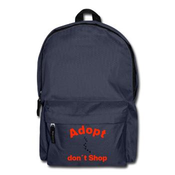 ADOPTE, N’ACHÈTE PAS, À LA MANIÈRE DE LA PATTE ! ÉNONCÉ - Sac à dos - bleu marine - Devant