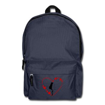 Katzenpaar-Liebe - Rucksack - Navy - Vorne
