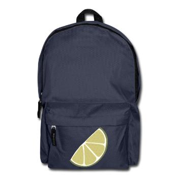 Lime Slice Citron Vert Minimaliste - Sac à dos - bleu marine - Devant