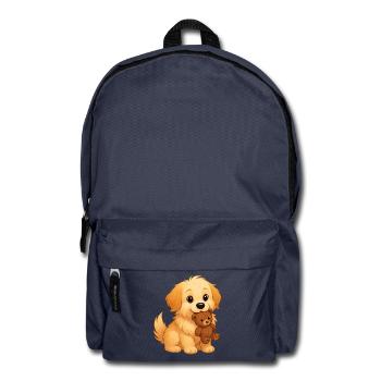 Fluffy findet verlorenes Spielzeug - Rucksack - Navy - Vorne