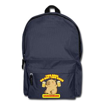 Zwei Bier oder nicht zwei Bier – Shakesbeer – Capybara - Rucksack - Navy - Vorne