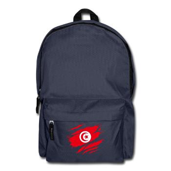 Tunisie Drapeau Tunisien Tunisienne - Sac à dos - bleu marine - Devant