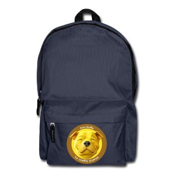 Stafficone Badge joyeux - 053i - Sac à dos - bleu marine - Devant