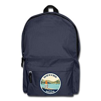 KI Humor - Windsurfing - Rucksack - Navy - Vorne