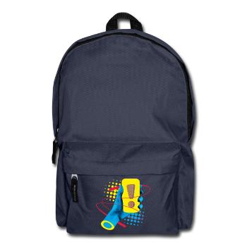 Neon Exklamation Gadget - Rucksack - Navy - Vorne