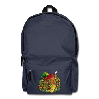 Häuschen im Gartenparadies - Rucksack - Navy - Vorne