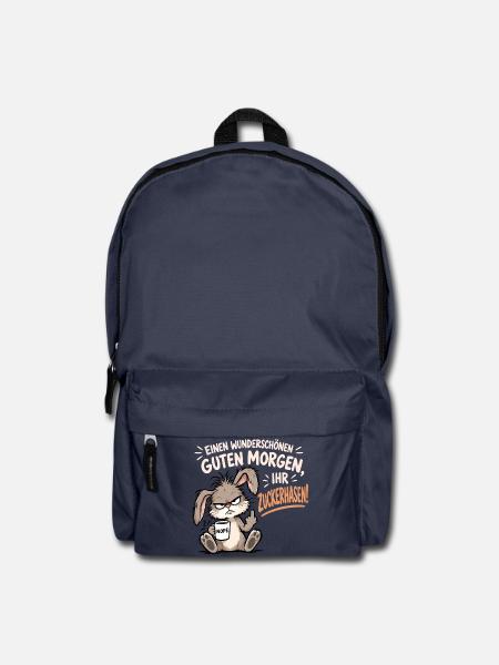 Morgenmuffel Hase - Rucksack - Navy