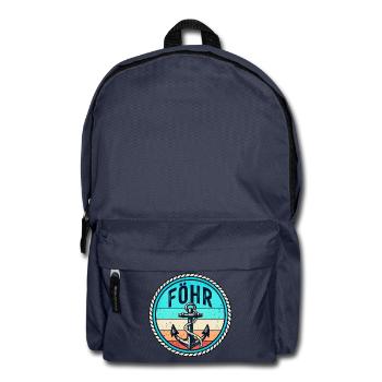 Föhr - Insel - Nordsee - Anker - Urlaub - Erholung - Rucksack - Navy - Vorne
