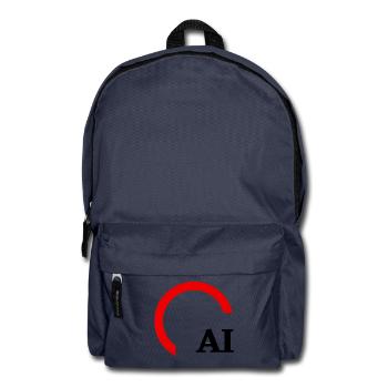 Rotes Hemisphärenbogenlogo - Rucksack - Navy - Vorne