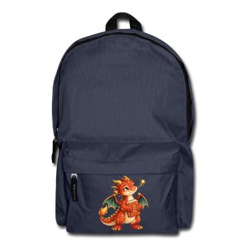 Bibliomant Drachenmann - Rucksack - Navy - Vorne