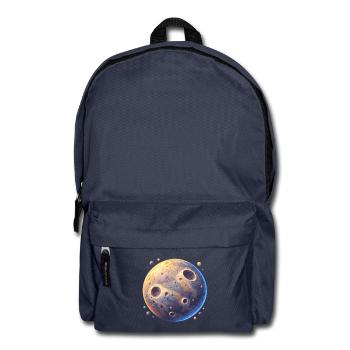 Mondkrater Farbenspiel - Rucksack - Navy - Vorne