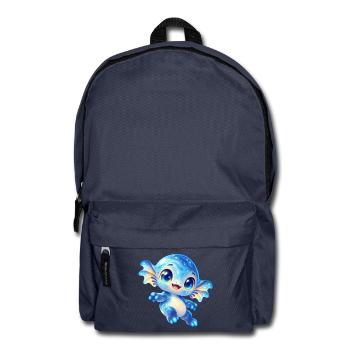 Niedlicher blauer Weltraumfreund - Rucksack - Navy - Vorne