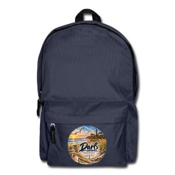 Darß Westküstenzauber Strandbild - Rucksack - Navy - Vorne