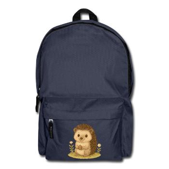 Nordischer Wald - Stachelschwein - Rucksack - Navy - Vorne