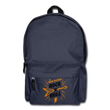 Hochspannungs-Rock'n'Roll-Gitarre - Rucksack - Navy - Vorne