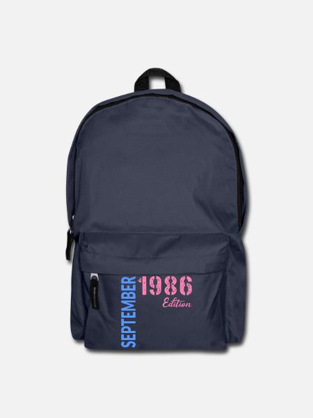 Anniversaire de septembre 1986 - Sac à dos - bleu marine