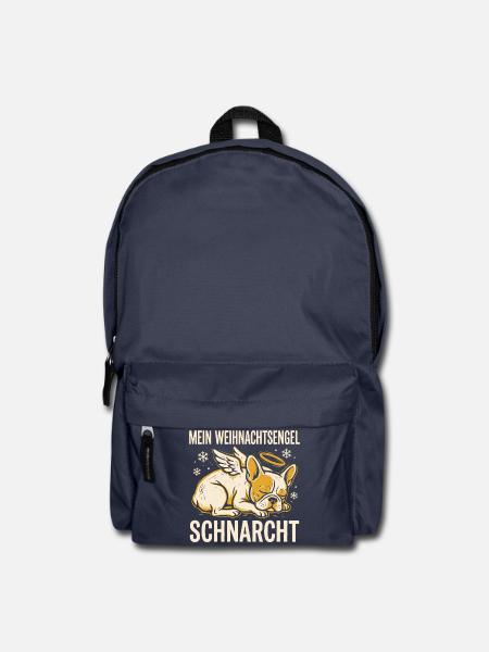 Mein Weihnachtsengel schnarcht - Frenchie - Rucksack - Navy