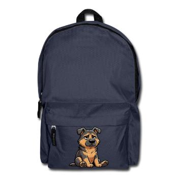 Deutscher Schäferhund Schäferhunde Schäferhunde - Rucksack - Navy - Vorne