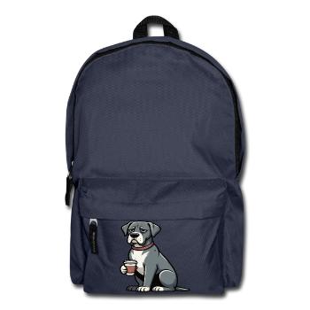 Deutsche Dogge Doggen Doggenbesitzer Doggenfan - Rucksack - Navy - Vorne