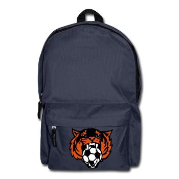 tiger foot roars face drawing logo club - Backpack - navy - Front