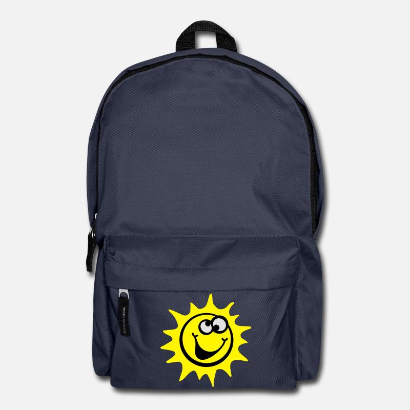 sonne 3c smiley / comic style - Rucksack - Navy