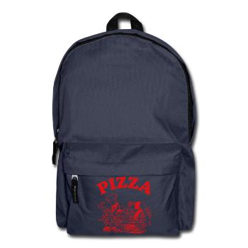 Pizza Pizzabäcker Koch Gastronomie Lustiges Motiv - Rucksack - Navy - Vorne