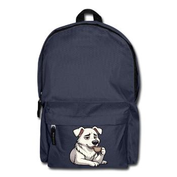 Weißer Schäferhund Schäferhund Schäferhunde - Rucksack - Navy - Vorne
