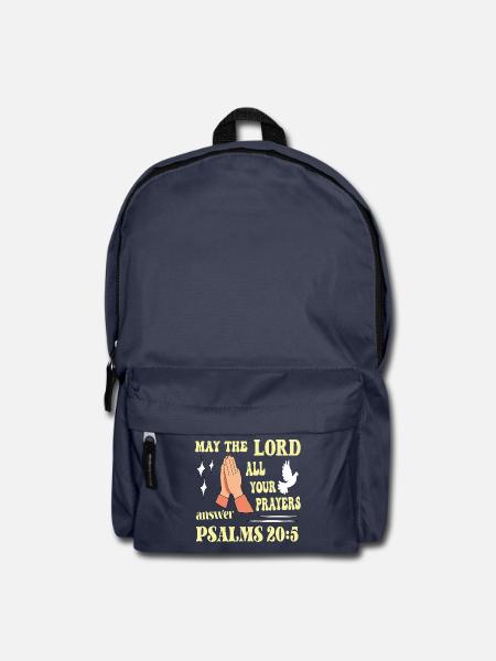 Psalm 20:5 May the Lord... - Backpack - navy