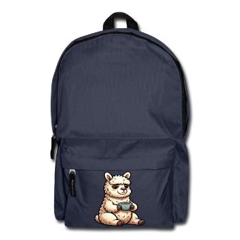 Alpaka lama Alpakabesitzer Alpakaliebhaber Lamas - Rucksack - Navy - Vorne