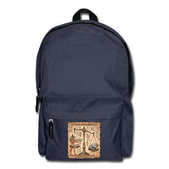 Data Scientist wiegt die Festplatte - Rucksack - Navy - Vorne