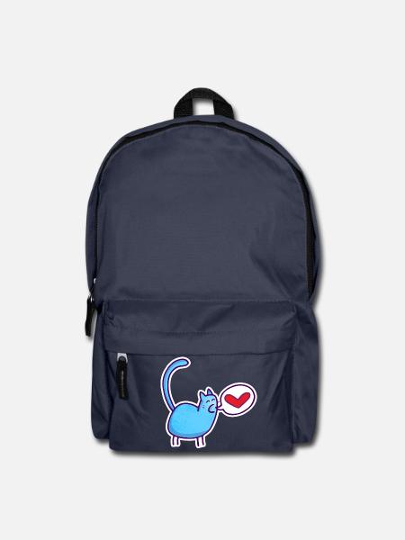 Katzenliebe - Rucksack - Navy