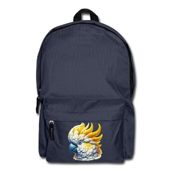 Kakadu-Papagei - Rucksack - Navy - Vorne