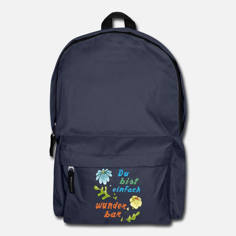 du bist einfach wunderbar - Rucksack - Navy