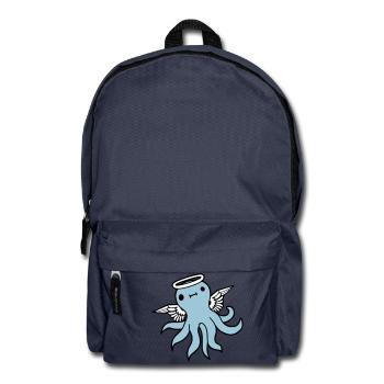 Octopus Angel Wings Halo Flying Octopus - Backpack - navy - Front