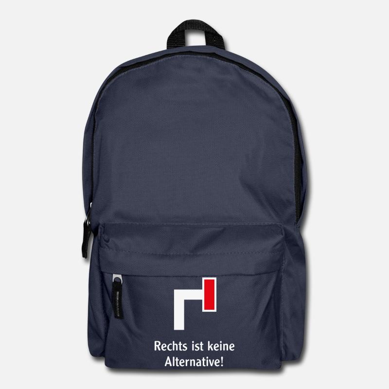 Right is not an alternative! (against the right / V1) - Backpack - navy