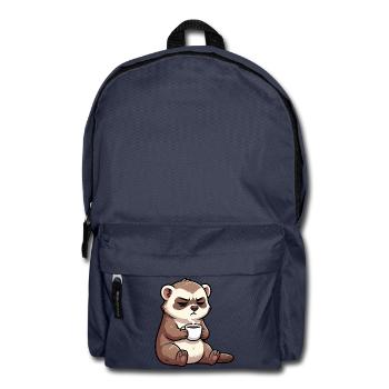 Frettchen Frettchenhalter Frettchenbesitzer - Rucksack - Navy - Vorne