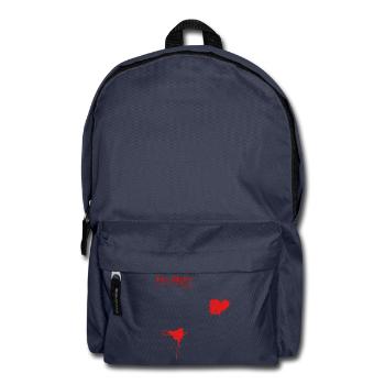 Je vais bien, éclaboussures de sang - Sac à dos - bleu marine - Devant