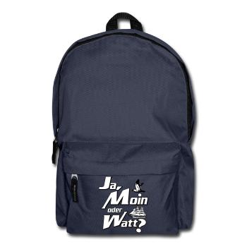 Ja Moin oder Watt? - Rucksack - Navy - Vorne