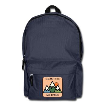 Take me to the Mountains - Backpack - navy - Front