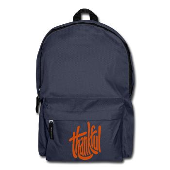 Dankbarkeit  - Rucksack - Navy - Vorne