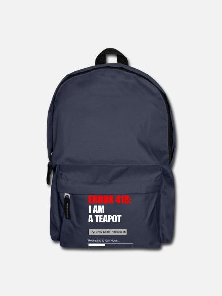 Fehler 418 Teekannen-Meme - Rucksack - Navy