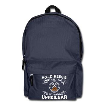 Holz Messie - Rucksack - Navy - Vorne