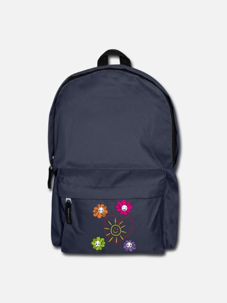 Sonne im Herzen - Rucksack - Navy