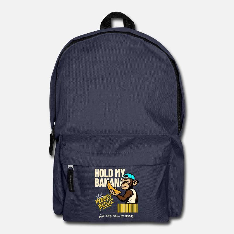 Monkey Banan Humour Design - Sac à dos - bleu marine