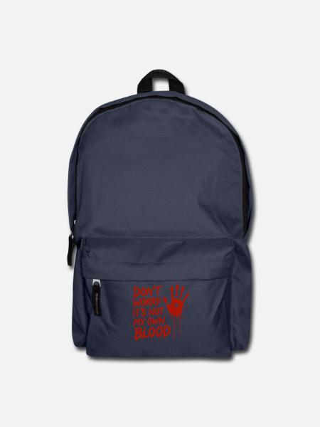 Keine Sorge, es ist nicht mein eigenes Blut Halloween - Rucksack - Navy